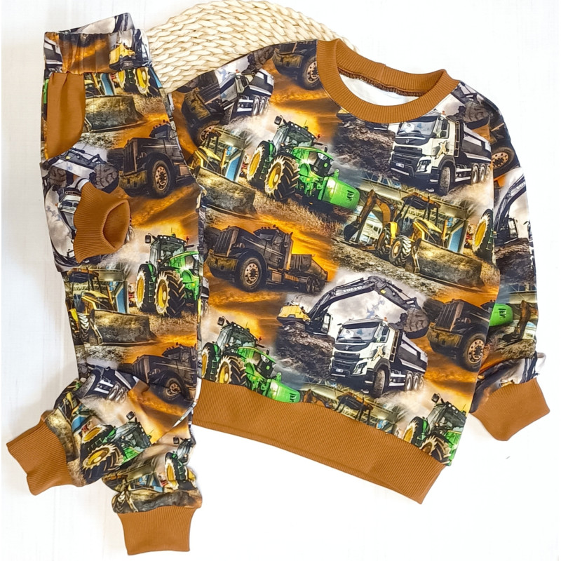 Dres chłopięcy Pojazdy budowlane Dres chłopięcy Pojazdy budowlane